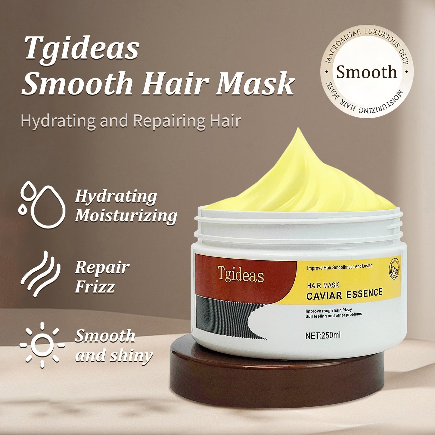 Tgideas® Collagen & Caviar Extract Deep Repair Hair Mask