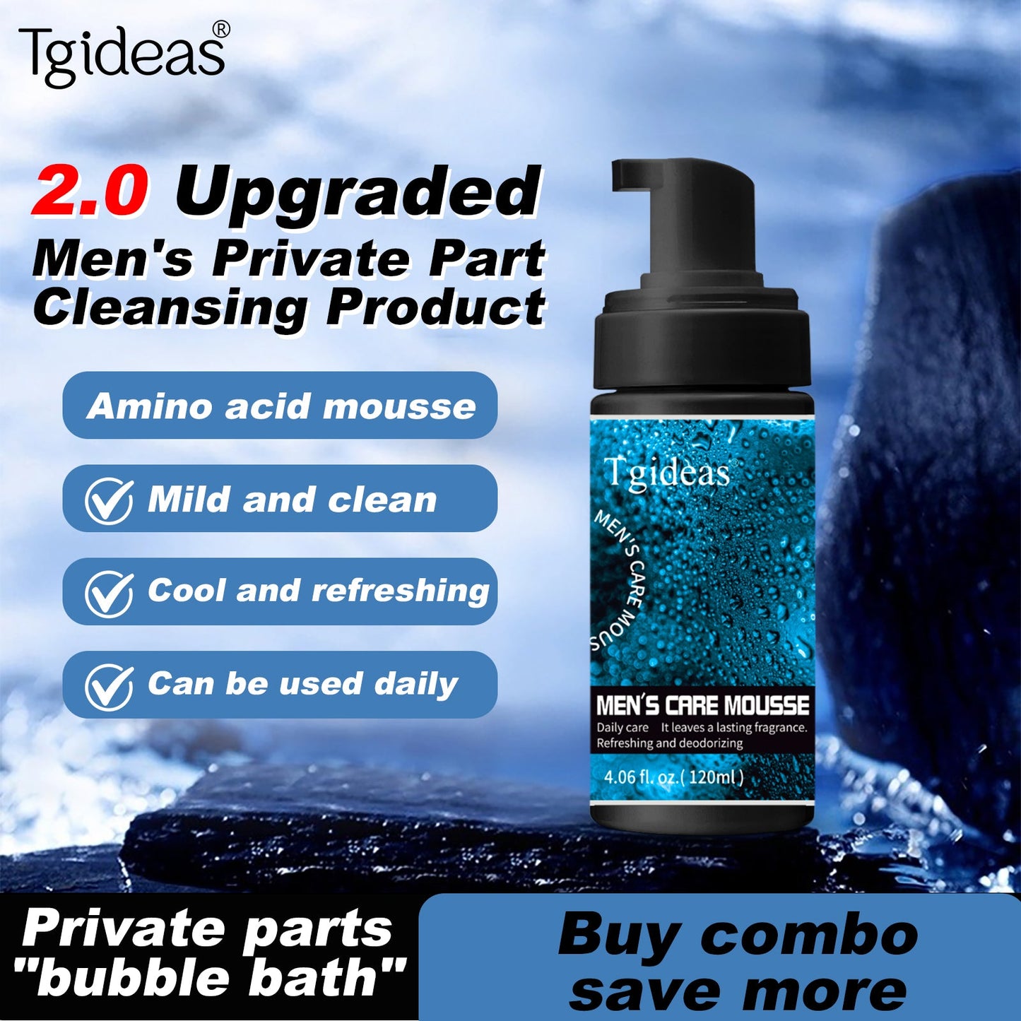 Tgideas Intimate Cleansing Mousse for Men & Women