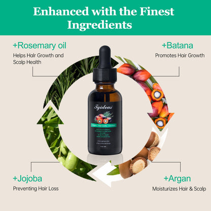 Tgideas® Batana & Rosemary Hair Oil: Anti-Shedding & Growth Treatment